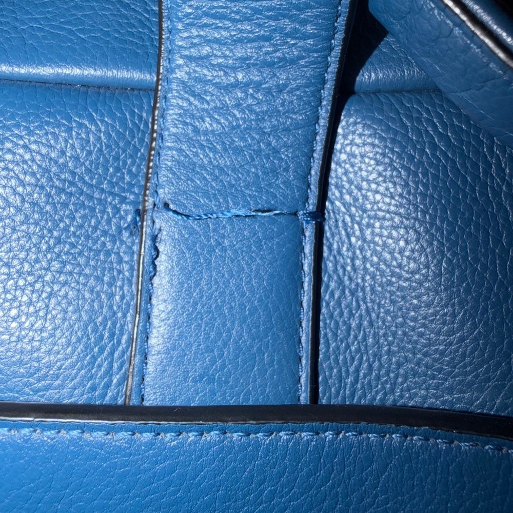 Coach Metropolitan Slim Briefcase Blue Leather Laptop Bag, Tote, Messenger bag - Picture 12 of 16